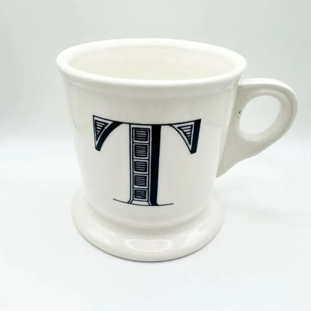 Anthropologie‎ Monogram T Coffee Mug